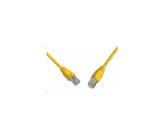 Solarix Patch kábel CAT6 SFTP PVC 2m žltý odolný proti zachytávaniu C6-315YE-2MB