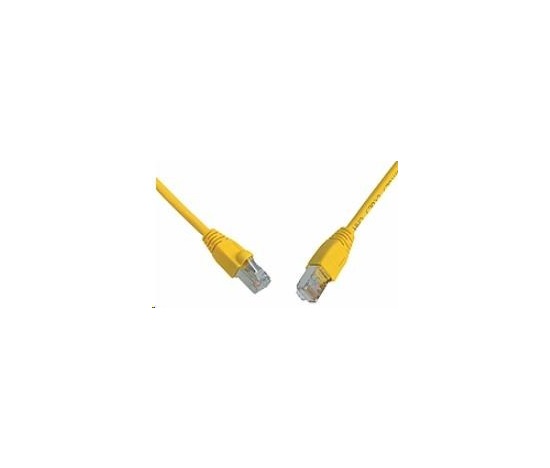 Solarix Patch kábel CAT6 SFTP PVC 3 m žltý odolný proti zachytávaniu C6-315YE-3MB