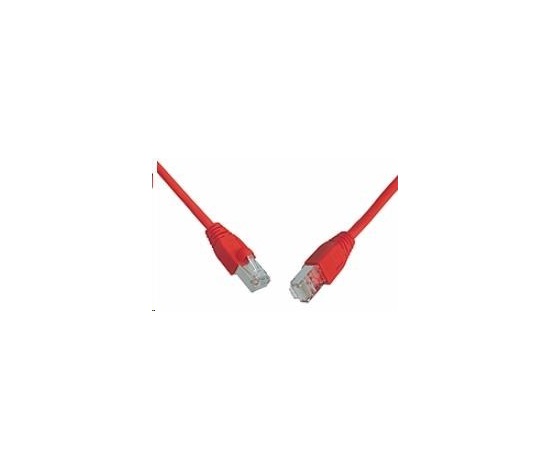 Solarix Patch kábel CAT6 SFTP PVC 5m červený odolný proti zachyteniu C6-315RD-5MB