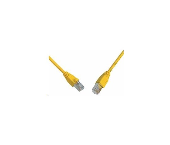 Solarix Patch kábel CAT6 SFTP PVC 5m žltý odolný proti zaseknutiu C6-315YE-5MB
