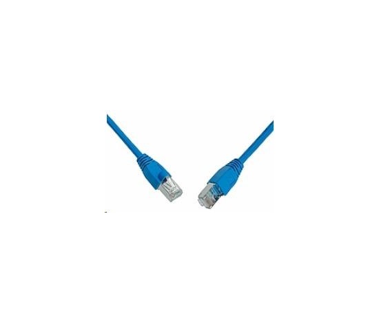 Solarix Patch kábel CAT6 SFTP PVC 7m modrý odolný proti zaseknutiu C6-315BU-7MB