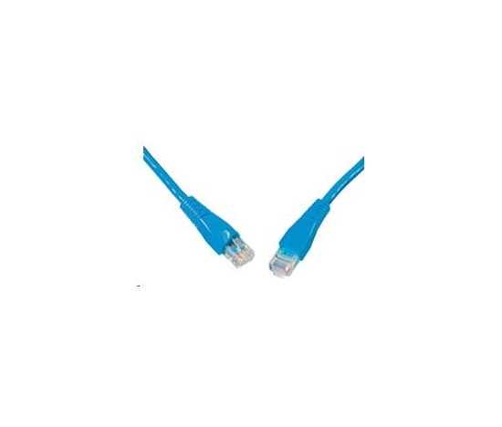 Solarix Patch kábel CAT6 UTP PVC 3 m modrý odolný proti zachytávaniu C6-114BU-3MB