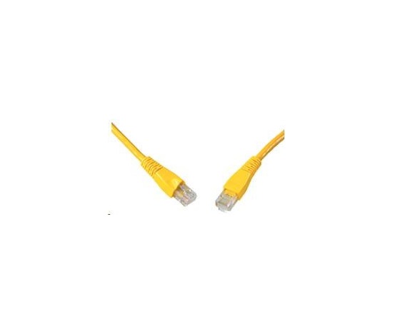 Solarix Patch kábel CAT6 UTP PVC 3 m žltý odolný proti zachytávaniu C6-114YE-3MB