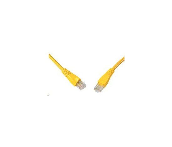 Solarix Patch kábel CAT6 UTP PVC 5m žltý odolný proti zachytávaniu C6-114YE-5MB
