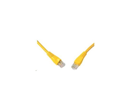 Solarix Patch kábel CAT6 UTP PVC 7 m žltý odolný proti zachytávaniu C6-114YE-7MB