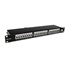 Solarix Patch panel 24 x RJ45 CAT6 STP čierny 1U SX24-6-STP-BK