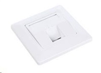 Solarix Zásuvka modulárna pre 1 kľúčový stĺpik skrytá biela SX9-1-0-WH