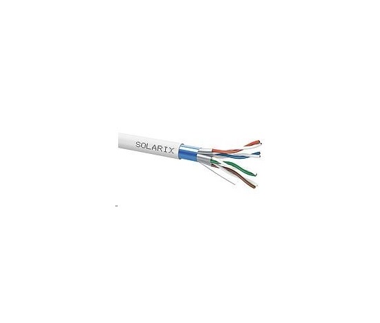 Inštalačný kábel Solarix CAT6A FFTP sivý Dca s2 d2 a1 500m SXKD-6A-FFTP-LSOH