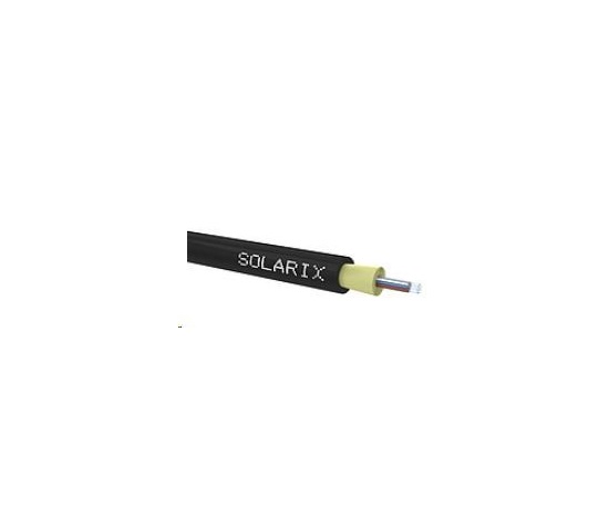 DROP1000 Solarix kábel, 12vl 9/125, 3,8mm, LSOH, čierny, 500m cievka SXKO-DROP-12-OS-LSOH