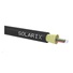 DROP1000 Solarix kábel, 16vl 9/125, 3,9mm, LSOH, čierny, 500m cievka SXKO-DROP-16-OS-LSOH