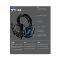 Logitech herní sluchátka G432 7.1 Wired