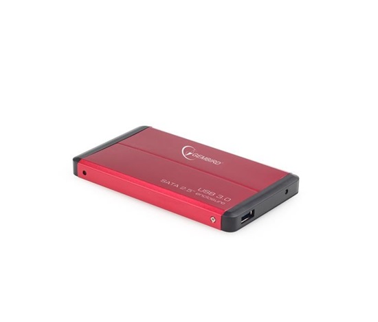 Externý box GEMBIRD pre 2.5" zariadenie, USB 3.0, SATA, červená