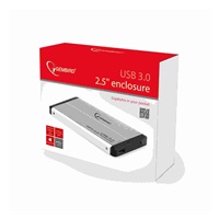Externý box GEMBIRD pre 2.5" zariadenie, USB 3.0, SATA, strieborná