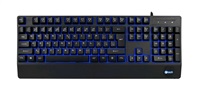 C-TECH Klávesnice KB-104BK, USB, 3 barvy podsvícení, černá, CZ/SK