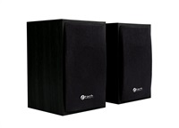 C-TECH Repro SPK-09, 2.0, drevený, čierny, USB