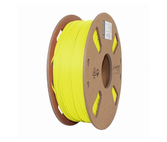 GEMBIRD Tlačová struna (filament) PLA, 1,75 mm, 1 kg, fluorescenčná, žltá