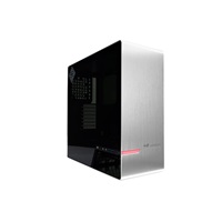 IN WIN 905, Mid Tower, priehľadná strana, bez zdroja napájania, strieborná