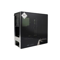 IN WIN 905, Mid Tower, priehľadná strana, bez zdroja napájania, strieborná