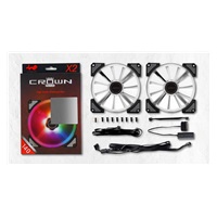 IN WIN Ventilátor Crown AC140, 14 cm, dvojbalenie