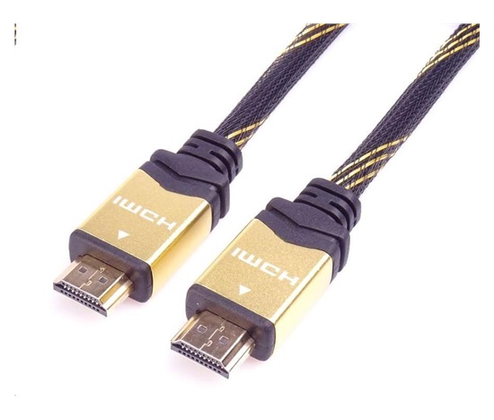Kábel HDMI PREMIUMCORD 2.0 Vysokorýchlostný + ethernetový kábel HQ, pozlátené konektory, 2 m