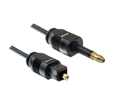 PREMIUMCORD Kábel 3,5 mm mini Toslink - Toslink, OD:2.2 mm, dĺžka 1 m