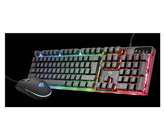 TRUST set klávesnica + myš GXT 838 Azor Gaming Combo CZ/SK