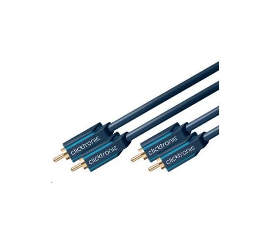 Kábel ClickTronic HQ OFC 2x Cinch - 2x Cinch RCA, M/M, 1 m