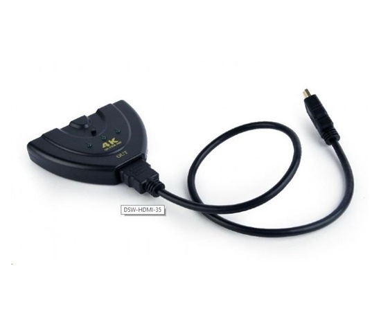 Dátový prepínač GEMBIRD HDMI, 3-cestný