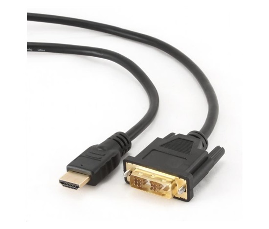 GEMBIRD CABLEXPERT HDMI-DVI kábel 0,5 m, 1.3, M/M tienené, pozlátené kontakty