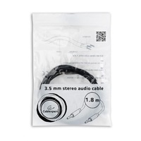 GEMBIRD kábel CABLEXPERT jack 3,5 mm M/M, PREMIUM QUALITY, pozlátený, 1,8 m