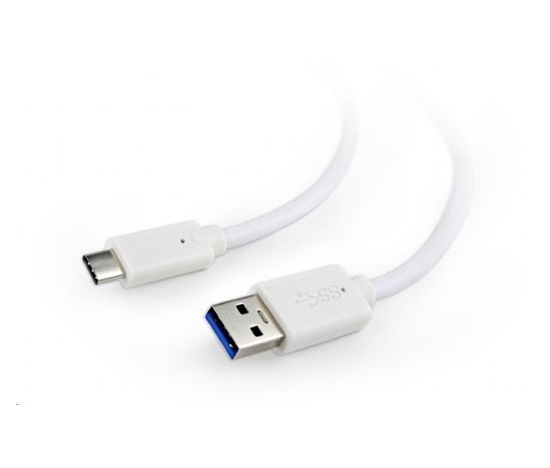 GEMBIRD CABLEXPERT USB 3.0 Kábel AM na typ C (AM/CM), 1,8 m, biely