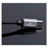 GEMBIRD CABLEXPERT kábel USB na USB-C (AM/CM), 1,8 m, opletený, čierny, blister