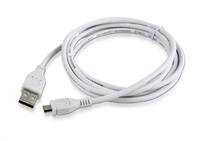 GEMBIRD Kábel CABLEXPERT USB A samec/Micro B samec 2.0, 1,8 m, biela, vysoká kvalita