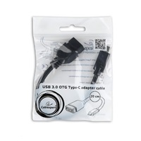 GEMBIRD Cable CABLEXPERT USB Type-C OTG kábel, 20 cm, pre tablety a smartfóny