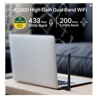 TP-Link Archer T2U Plus WiFi5 USB adapter (AC600,2,4GHz/5GHz,USB2.0)