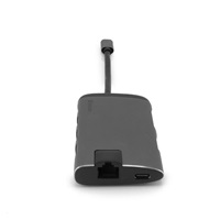 VERBATIM 49142 Multiportový HUB USB-C, 3x USB 3.0, 1x USB-C, HDMI, LAN, SD, microSD, šedý dok