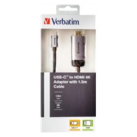 VERBATIM 49144 Adaptér USB-C™ na HDMI 4K s 1.5 m kábel HUB