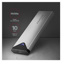 AXAGON EEM2-UG2, USB-C 10Gbps - M.2 NVMe SSD ARROW box, strieborný