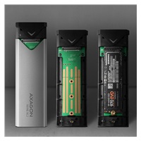 AXAGON EEM2-UG2, USB-C 10Gbps - M.2 NVMe SSD ARROW box, strieborný