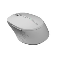 Myš RAPOO M300 Silent Wireless Optical Mouse, Multi-mode: 2.4 GHz, Bluetooth 3.0 & 4.0, Sivá