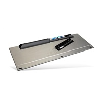 Súprava klávesnice a myši RAPOO 9500M Multi-mode Wireless Ultra-slim Desktop Combo Set (klávesnica. - šedá/metalická, myš - čierna)