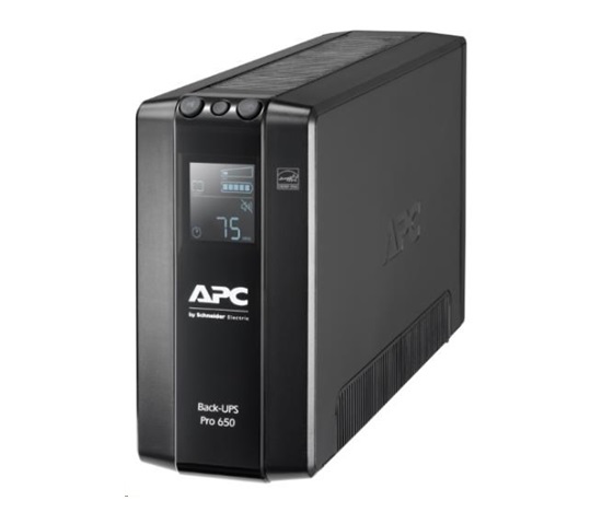 APC Back UPS Pro BR 650VA, 6 výstupov, AVR, LCD rozhranie (390W)