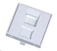 Nemontovaný modul 1x RJ45, 45x45 mm s protiprachovou krytkou
