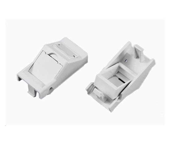 Nemontovaný modul 1x RJ45, 22,5x45 mm s protiprachovou krytkou pod uhlom