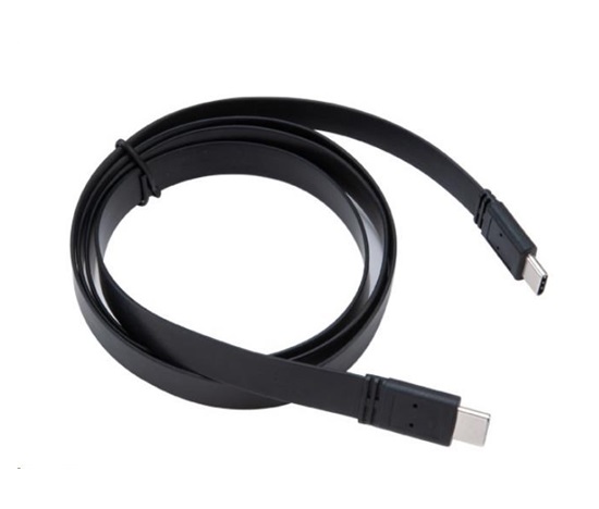 Kábel AKASA PROSLIM, USB 3.1 Gen2 Type-C na Type-C, 10Gbps, 4K, rýchle nabíjanie 3A/5V, 1M