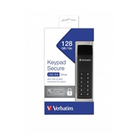 VERBATIM USB 3.0 Disk 128 GB - Zabezpečená klávesnica (R:160/W:150 MB/s) GDPR