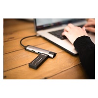 VERBATIM USB C 3.1 disk 128 GB - klávesnica Secure (R:160/W:150 MB/s) GDPR