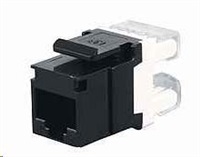 Solarix zárezový keystone CAT5E UTP RJ45 čierny SXKJ-5E-UTP-BK
