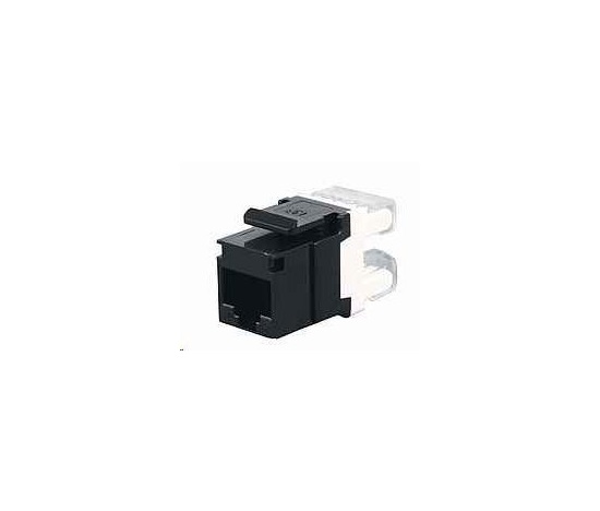 Solarix zárezový keystone CAT5E UTP RJ45 čierny SXKJ-5E-UTP-BK