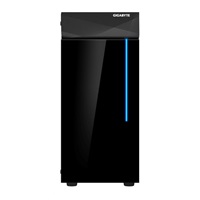 GIGABYTE skrinka GB-C200G, RGB osvetlenie, bez zdroja, priehľadná bočnica, Mid tower